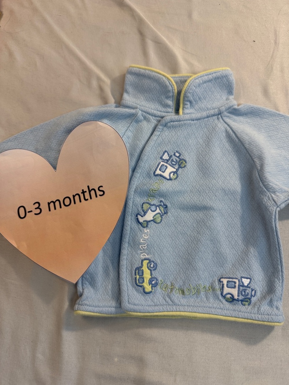 Duck Duck Goose - Baby long sleeve kimono style sweater - planes, trains, cars